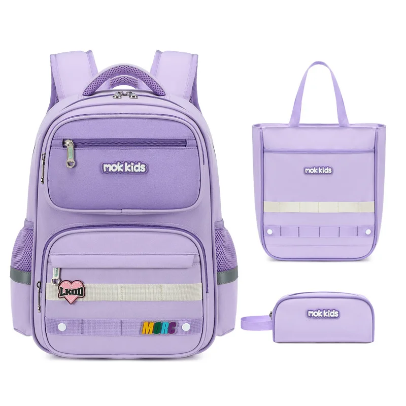 Saco de escola AOK para crianças, Bookbag para meninos e meninas, Proteção da Coluna, Estudantes da Primária, Preço de fábrica