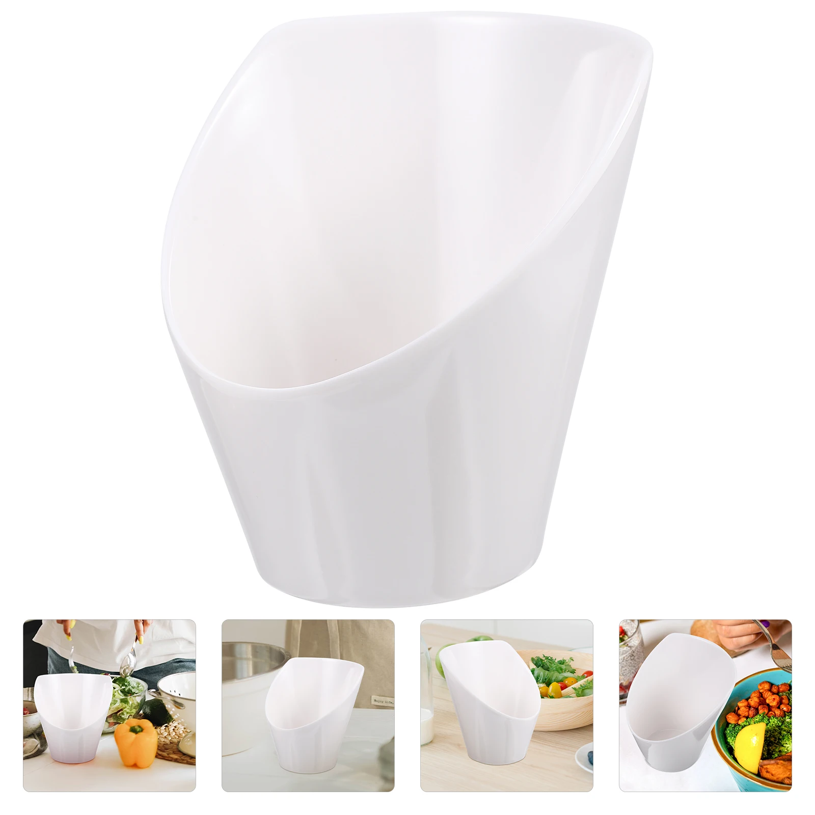 

1pc Vegetable Salad Serving Food Storage Bowl Kitchen Gadget Smooth Edge Multi-Functional Household Restaurant Use