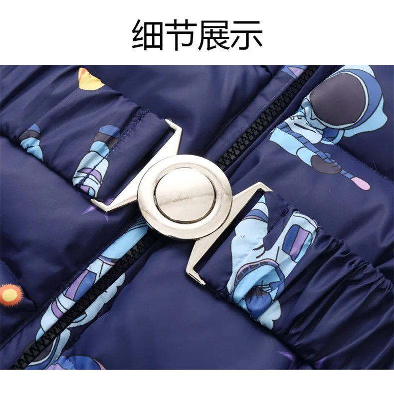 Winter Ski Anzug Baby Overall Jungen Overalls Warme daunenjacke Kinder kleinkind mädchen Kleidung Kinder Kleidung kunstpelz mantel mantel – Detail 17
