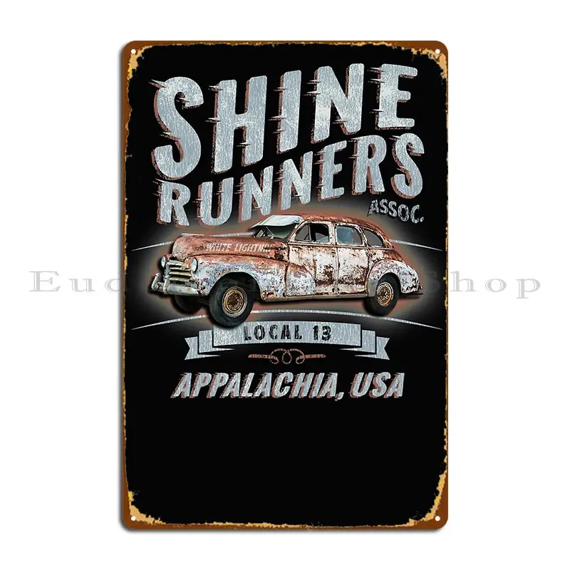 

Shine Runners Metal Sign Kitchen Garage Decoration Mural Character Plaques Tin Sign Poster