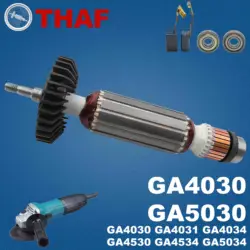 AC 220V 240V GA4030 GA4530 GA5030 Armature Rotor For MAKITA GA4031 GA4034 GA4534 GA5034 Angle Grinder Spare Parts GA4530R