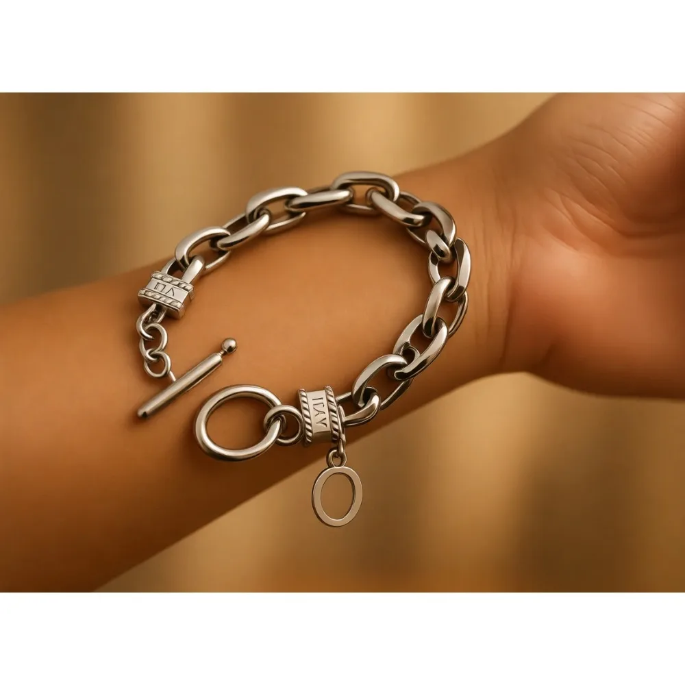 

Браслет-цепочка из серебра 925 пробы, ручная работа, Италия, 7-10 дюймов, мужской, в стиле хип-хоп