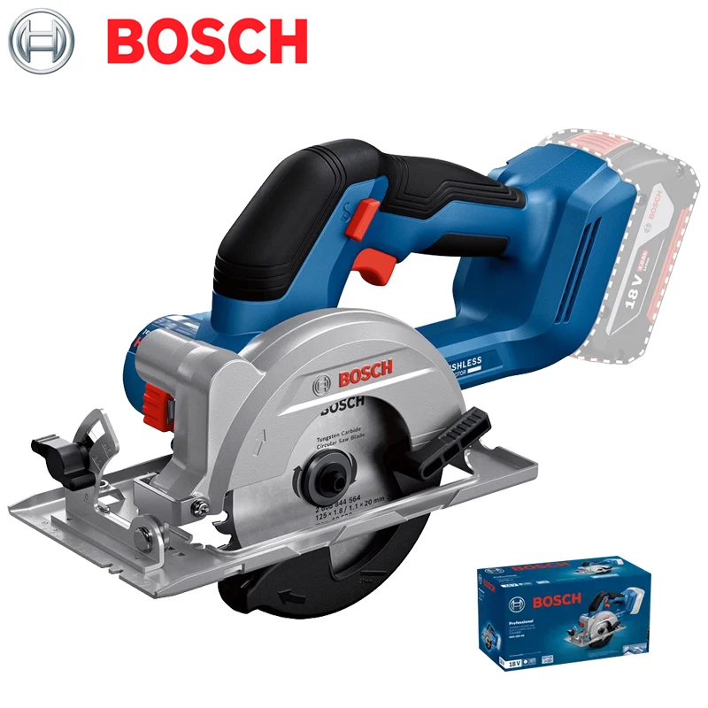 BOSCH GKS 18V-44 Electric Circular Saw 18V Brushless 125mm Multi-Angle Carpentry Power Tool Cutting Machine Power Tool