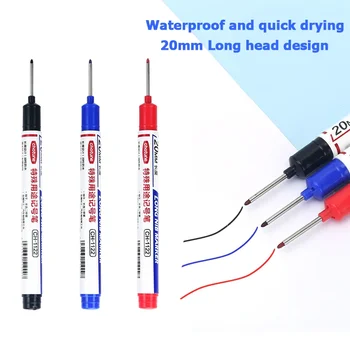 20mm עמוק חור ארוך עט עבור מתכת ניקוב עט עמיד למים אמבטיה נגרות קישוט רב תכליתי סיטונאי