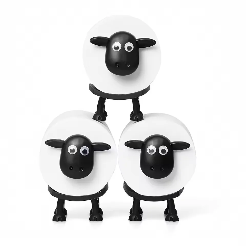 Portarrollos de Papel Higiénico con Forma de Oveja, Bonito Soporte Decorativo para Papel Higiénico con Forma de Animal