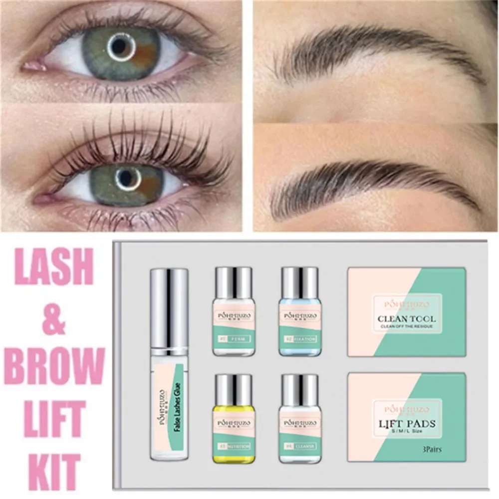 1 Set Keratin Brow Lamination Starter Eyelash Brow Lift KIT Perming Pads Extension Kit Curling Eye Lash Glue MAKEUP Set