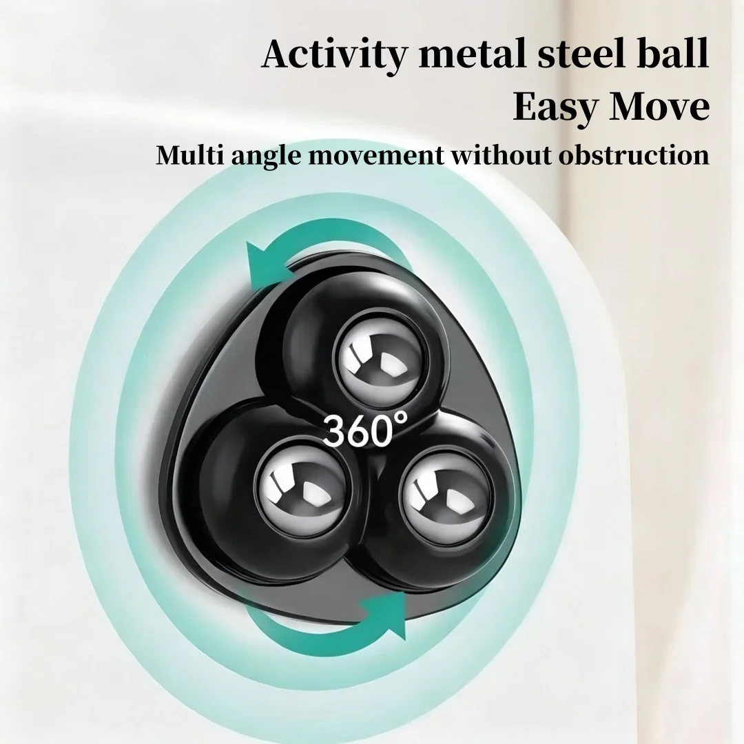Electric pulley, suitable for furniture, storage boxes, stainless steel universal pulley, 360 degree rotating adhesive pulley