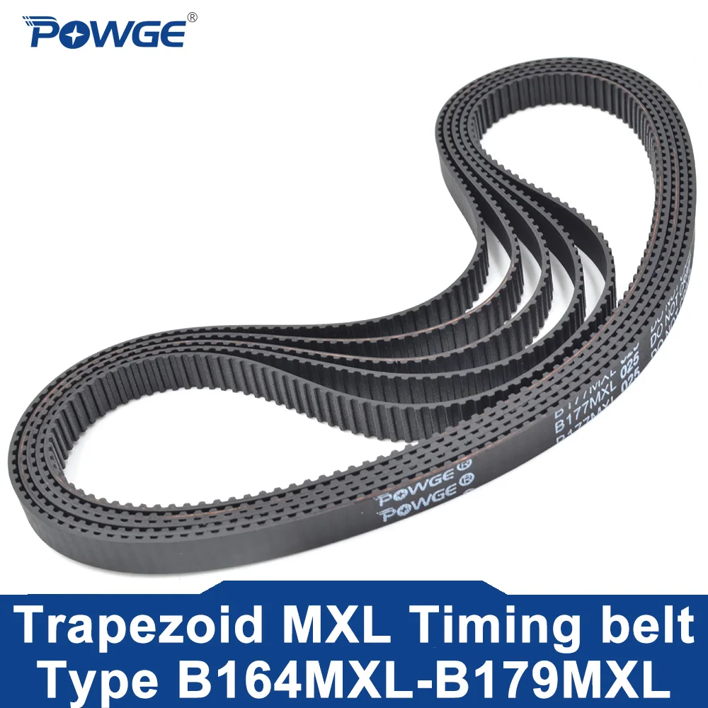 

POWGE 5PCS MXL Timing belt B164 B165 B166 B167 B168 B169 B170 B171 B172 B173 B174 B175 B176 B177 B178 B179 Width 3-15mm Rubber