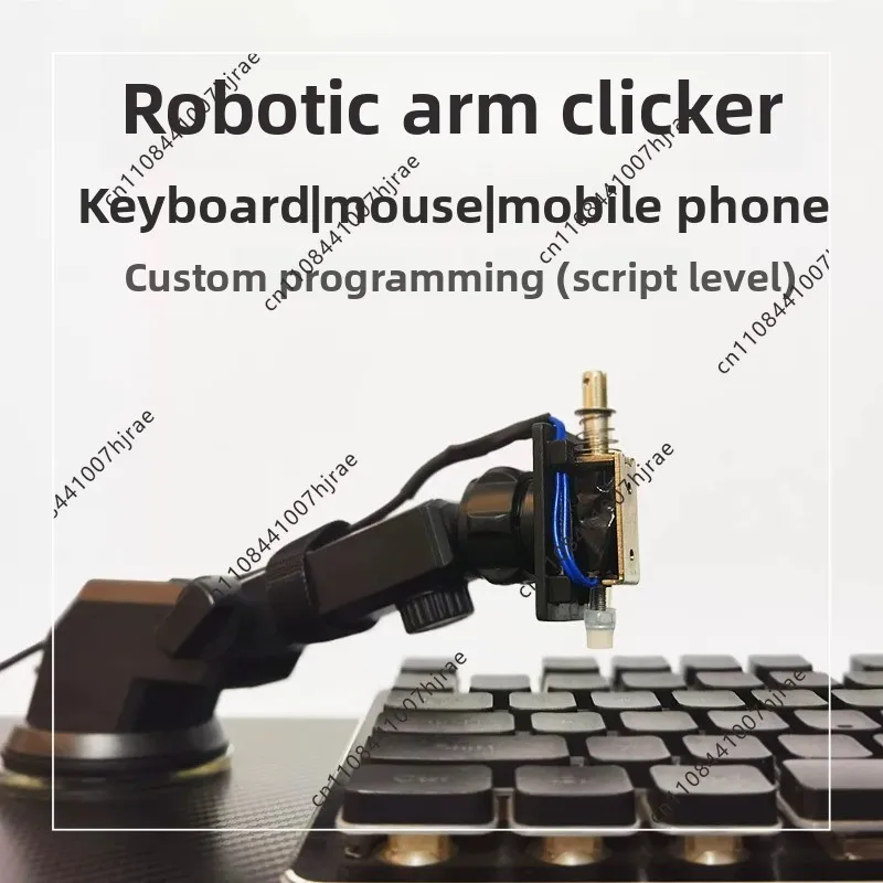 Programmable Physical Auto Clicker Custom Click Interval Mechanical Button Tapper For PC Equipment Test & Leisure Use