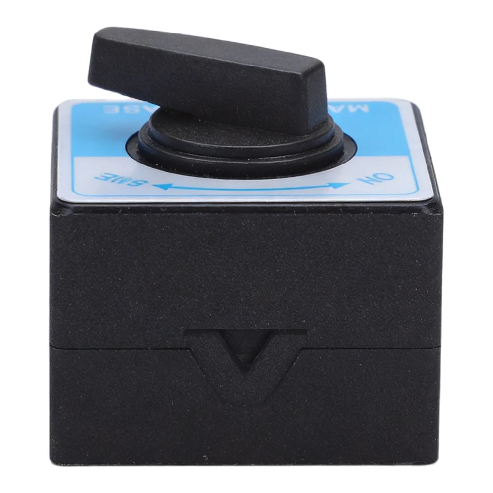 Magnetic Base with Strong Hold and Switch for Dial Indicator Holder Installation Featuring M8 Screw Hole for Secure Mounting
