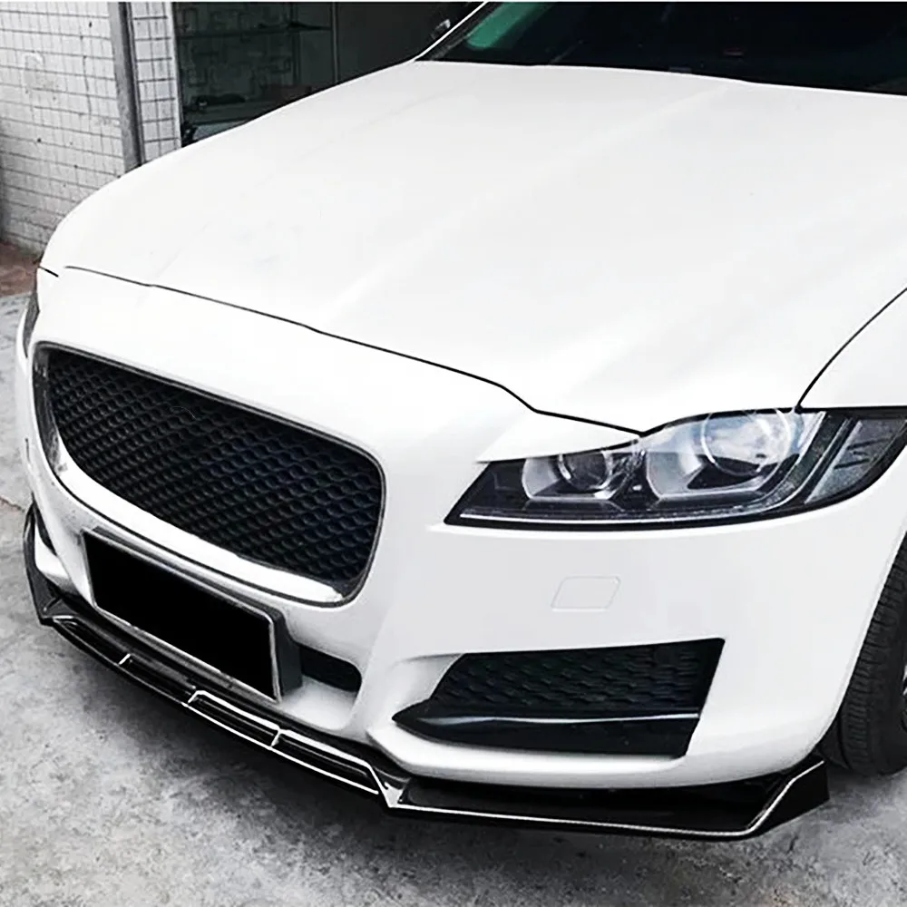 For Jaguar XFL XF XE Front Bumper Lip Chin Spoiler Splitter Diffuser Protective Cover Car Exterior Tuning Accessories Part