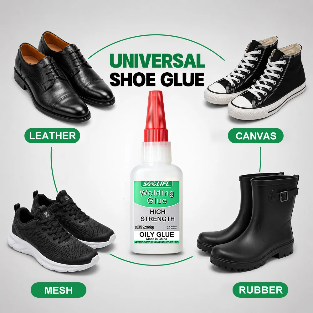 50g Super Strong Shoe Glues DIY Repairing Adhesive Universal Waterproof Shoe Sealers for Sneakers Boot Leather Fast Repair Glue