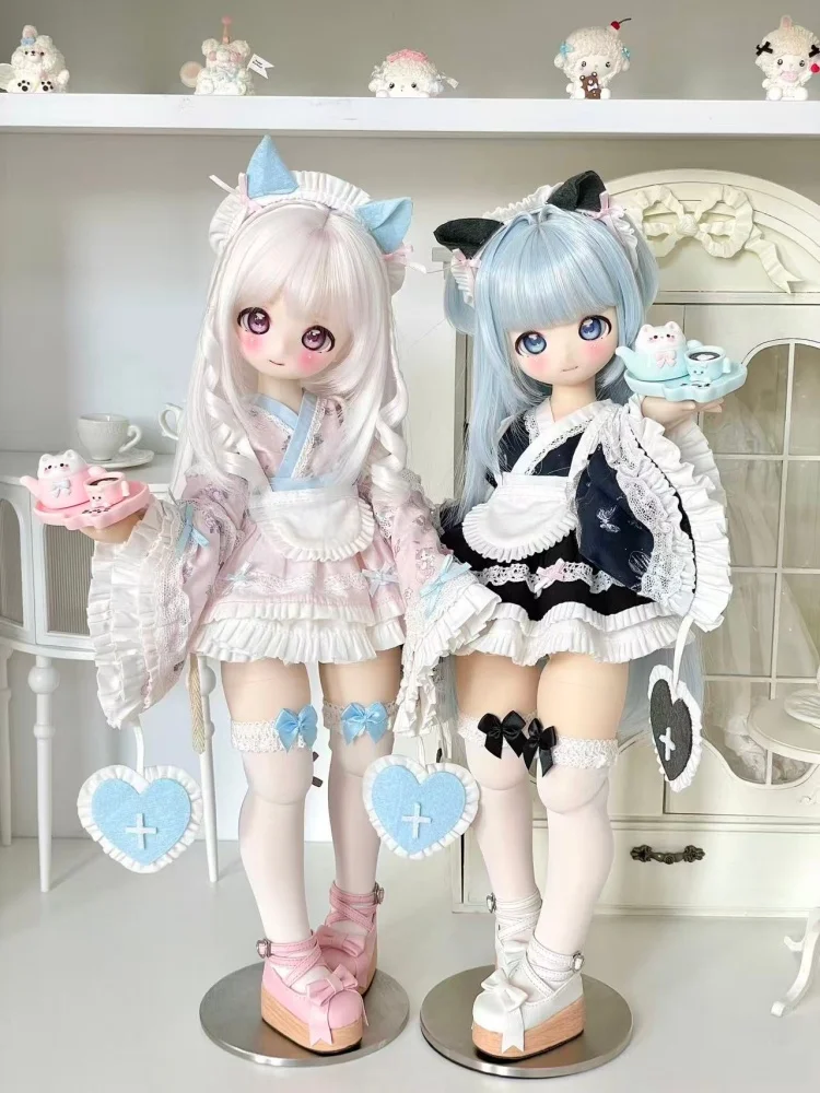 

BJD Doll Clothes For 1/4 MSD MDD Chubby Size Doll Accessories Skirt Set Doll Dress Up Gift Diy Clothes(No Doll)