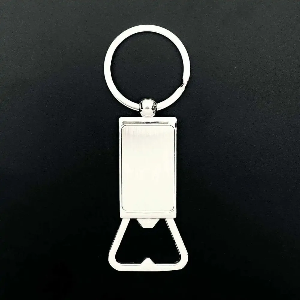 Individueller Metall-Schlüsselanhänger in Verschiedenen Formen aus Zinklegierung, Auto- und Taschen-Schlüsselring, Lasergravierter Edelstahl-Schlüsselanhänger mit Flaschenöffner als Geschenk – Detail 24