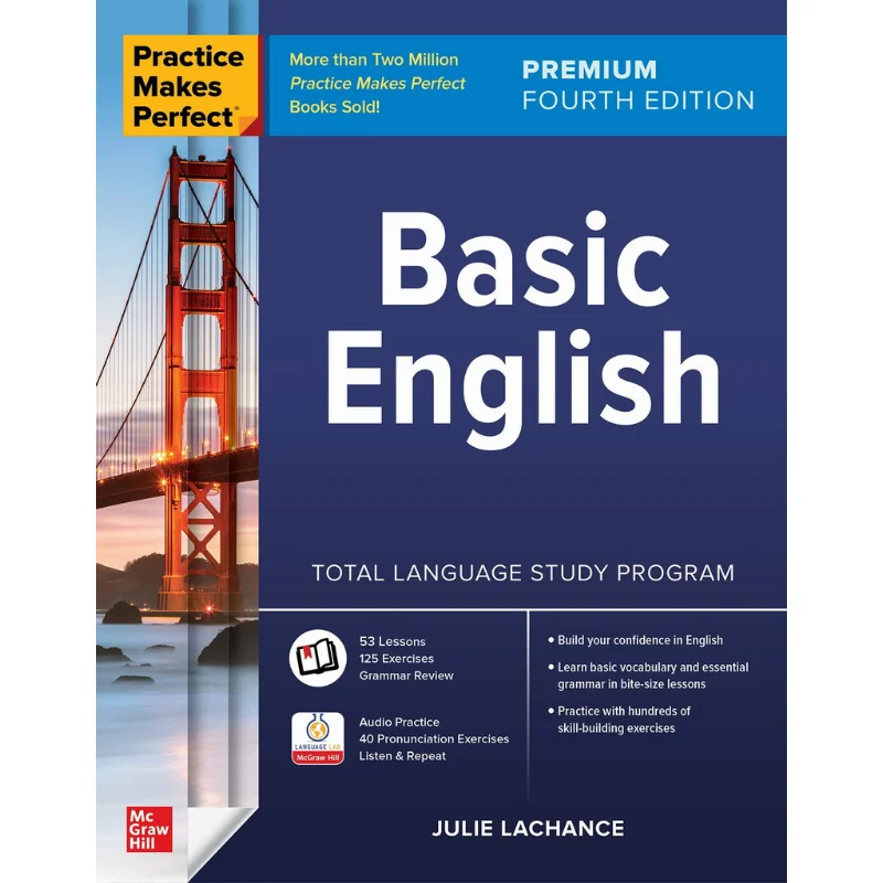 

Practice Makes Perfect Basic English Premium Fourth Edition Julie Lachance McGrawHill 9781265388867 Book