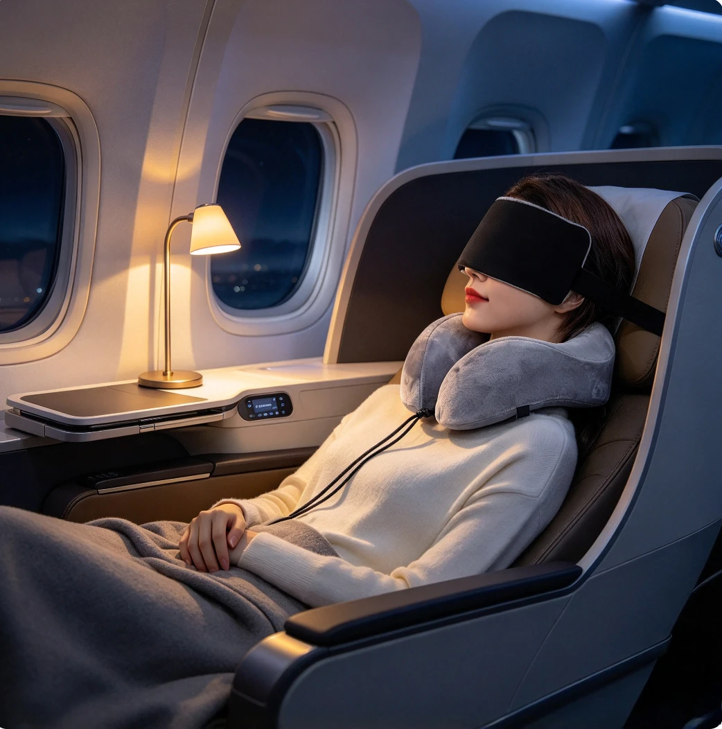 1Pcs Head Support Strap Adjustable Travel Eye Mask Airplanes Neck Support Band Portable Cars Seat Sleep Aid Head Fixed Strap