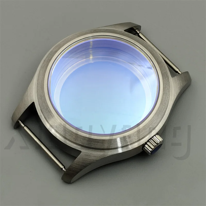 36MM/39MM Brushed Brass Bronze Diver Pilot Watch Case AR Blue Domed Sapphire Crystal Fit NH34 NH35 NH36 NH38 NH70 ETA2824 PT5000 - view 3