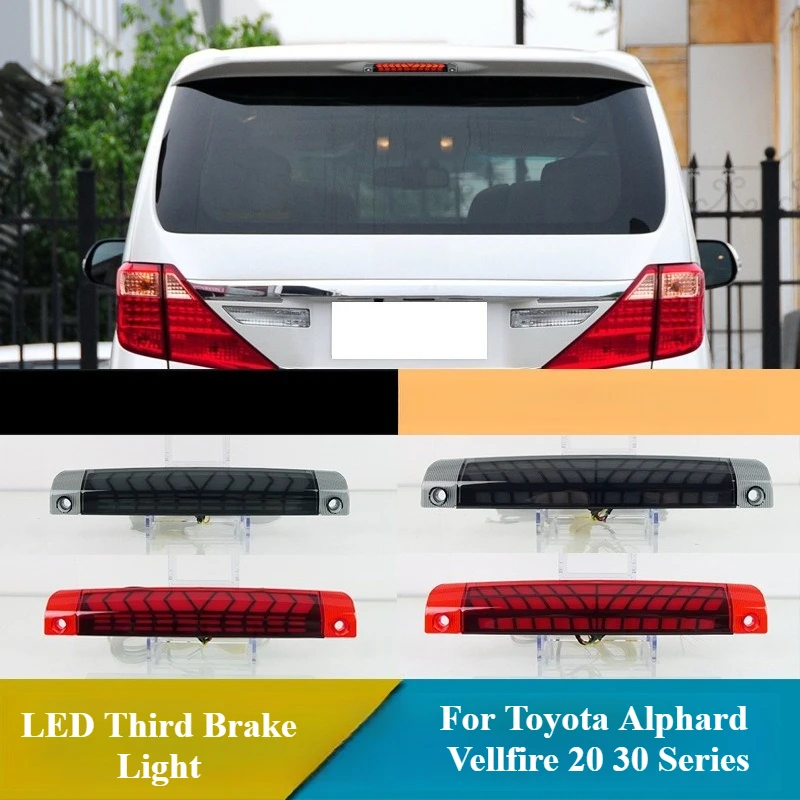 

Car Led High Brake Light For Toyota Alphard‌/Vellfire 20/30 Series 2008-2022 DRL Dynamic Turn Signal Brake Flashing 12V Daylight