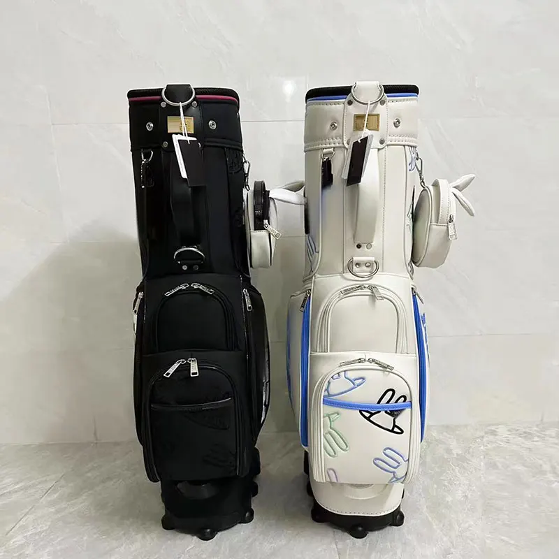 Professional Golf Stand Bags Standard Waterproof PU Travel Sport Package Large Capacitytraining Accessory