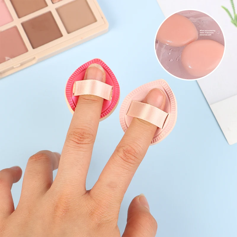 Super Mini Finger Puff Makeup Sponge Face Foundation Powder Concealer Cream accessori cosmetici professionali strumenti per il trucco