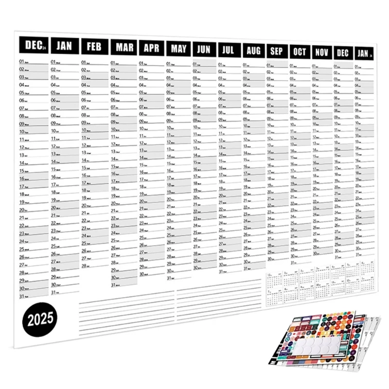 School Year Planner 2025 Wall Calendar School Year Calendar for Home Planning Dropship