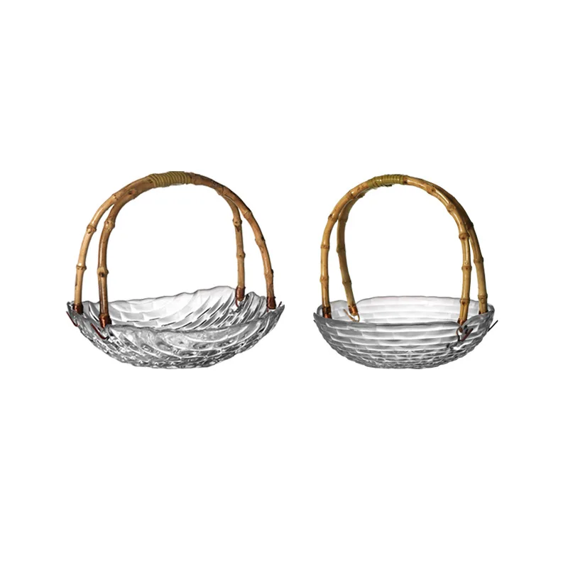 

ZML portable fruit basket fruit plate high value household living room coffee table dessert plate