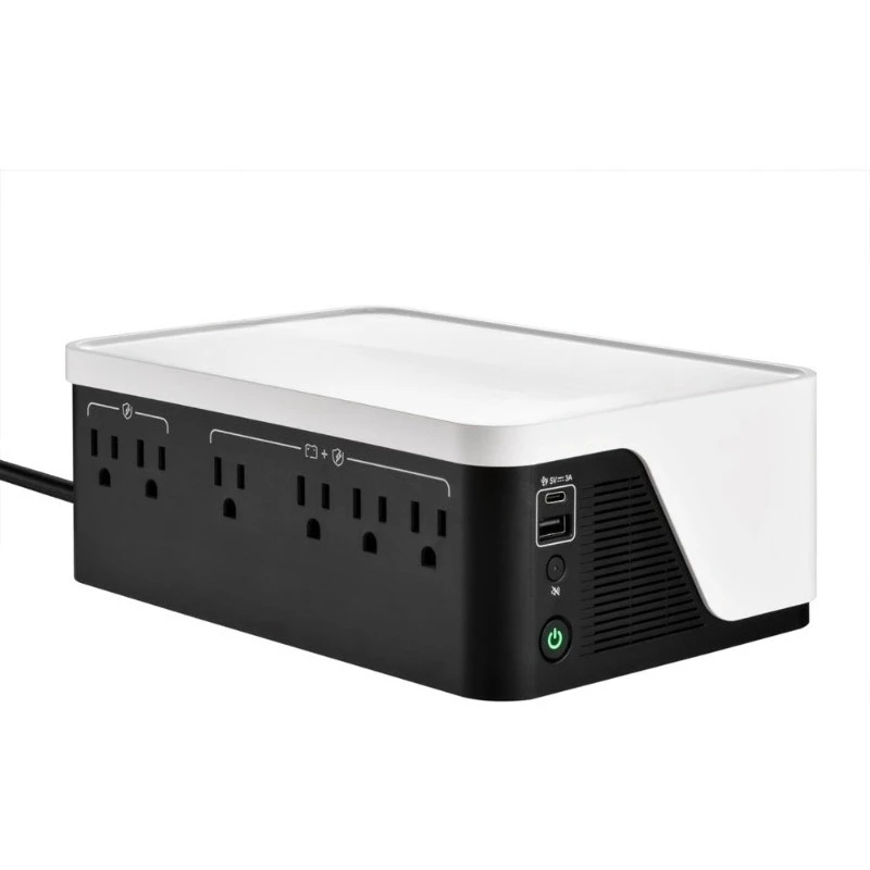 

UPS Battery Backup and Surge Protector 500VA 4 Outlets USB Type C Charging Power Supply