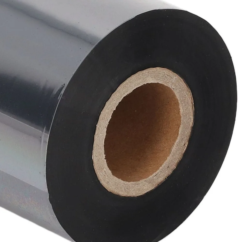 110mm X 300m Transfer Ribbon Wax Based Thermal Resin Enhanced Printer Ribbon Practical Ink Ribbon Roll Printer Consumable Ribbon