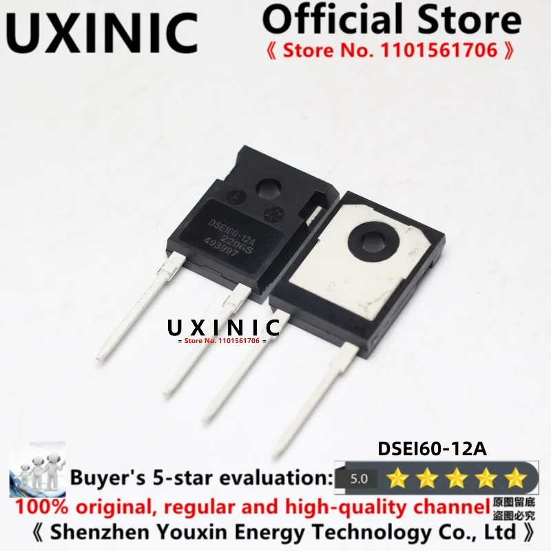 UXINIC 100% New Imported Original  DSEI60-12A DSE160-12A TO-247 Fast Recovery Diode 60A 1200V