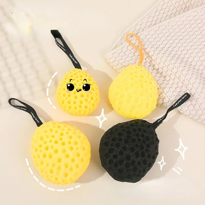 Japanese-Style Honeycomb Bath Ball Does Not Loose Super Soft Sponge Children\'s Cute Bath Foaming Body scrubber Bathroom Products