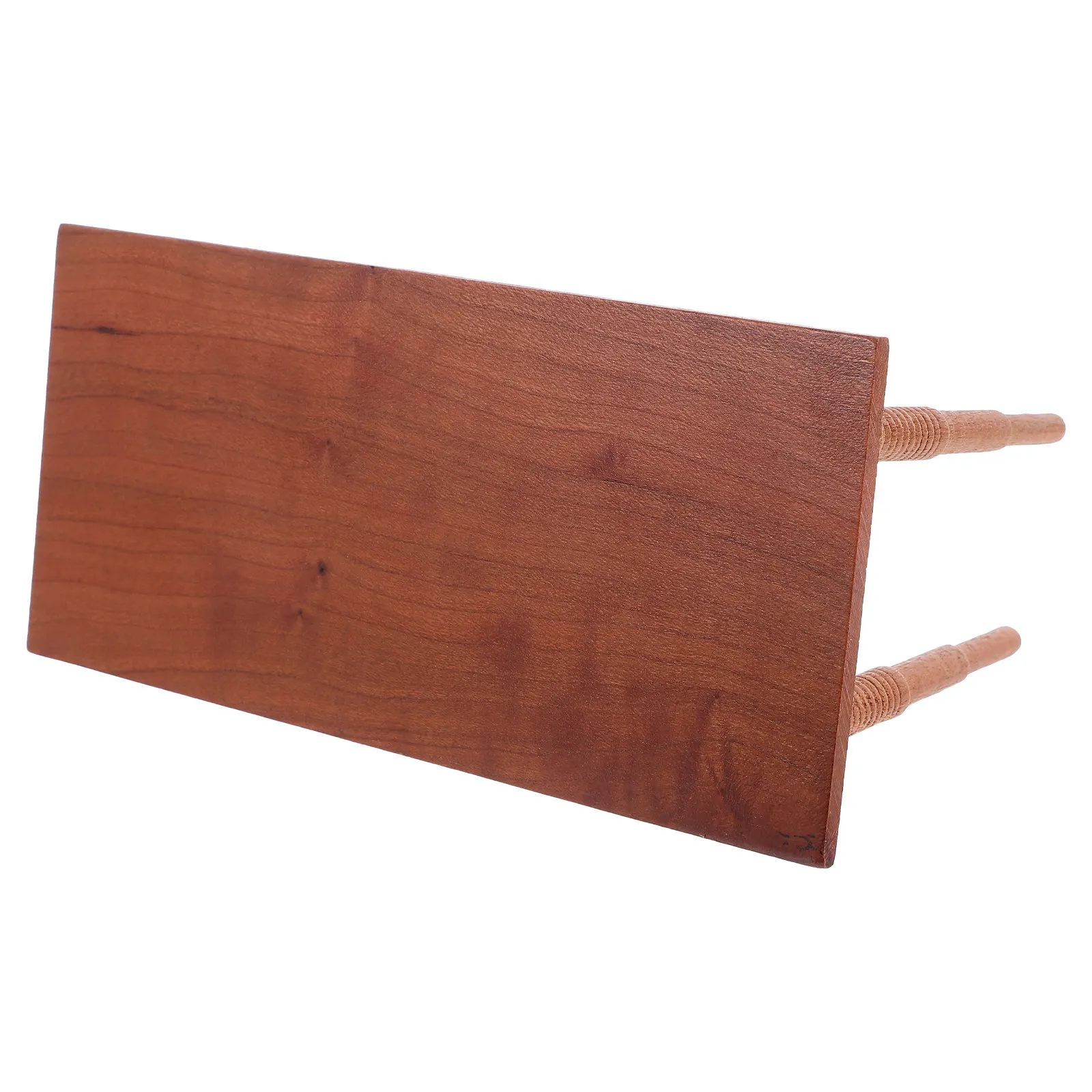 

Realistic Miniature Wood Dining Table 1:12 Scale Warm Tone Cherry Wood for Dollhouse Bar Table Decor Miniature House Furniture