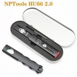 Newest NP Tools HU66 2.0 Pro Twist Decoder 2 in 1 with Handle Locksmith Supplies Hardware Tools Hu66 Kwik Decoder