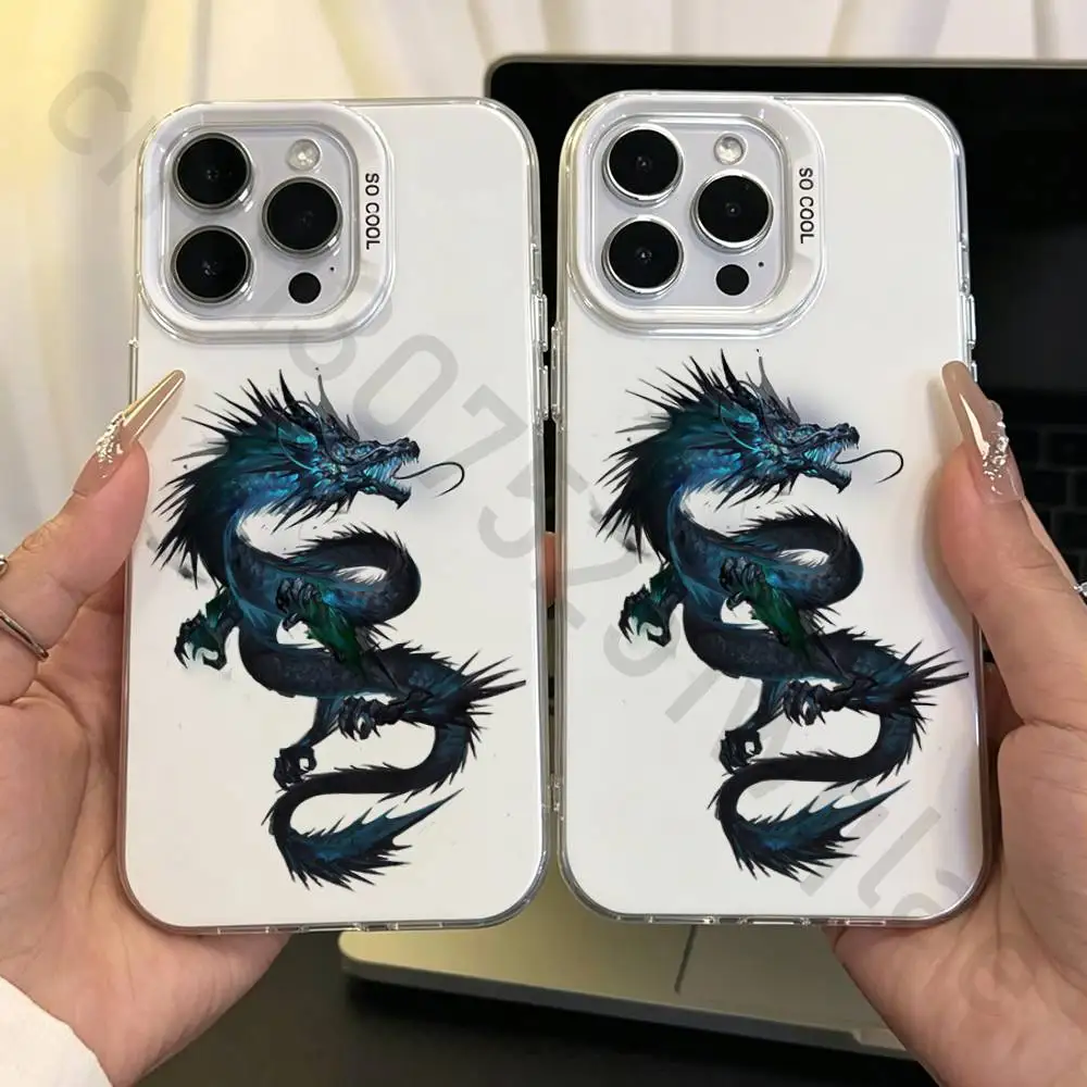 

Dragon Phone Case for iPhone 17 16 15 14 ProMax 13 11 Pro Max air Plus Matte IMD Laser Cover