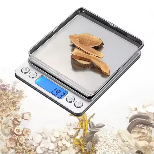 3000g X 0.1g Digital Gram Scale Pocket Electronic Jewelry Weight Scale 500g X 0.01g Scale / NO Retail Packaging - Image 3