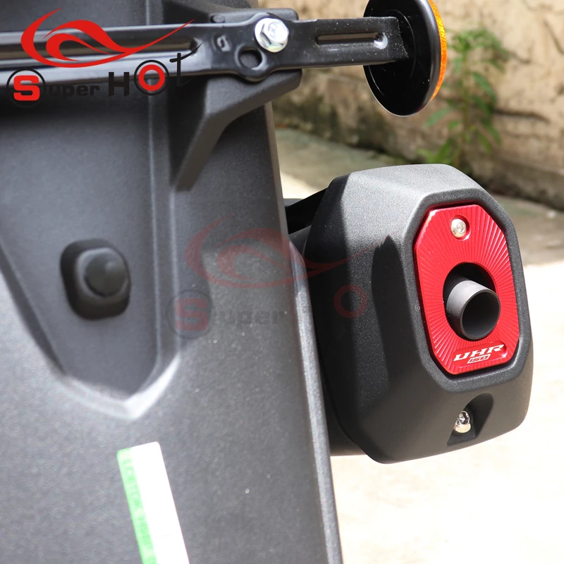 Motorcycle Accessories CNC Aluminium Exhaust Heat Dhield Protector Guard Cover for HAOJUE UHR150 UHR 150 UHR125 UHR 125