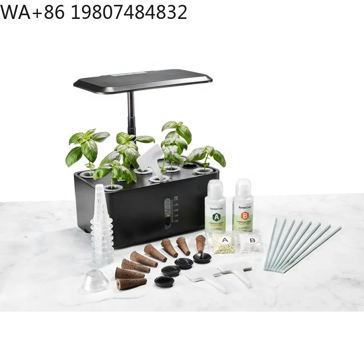 Vertical Tabletop Mini Hydroponic Cultivation Kit Full Spectrum LED Plant Grow Light Soilless Growing Gear For Home Balcony