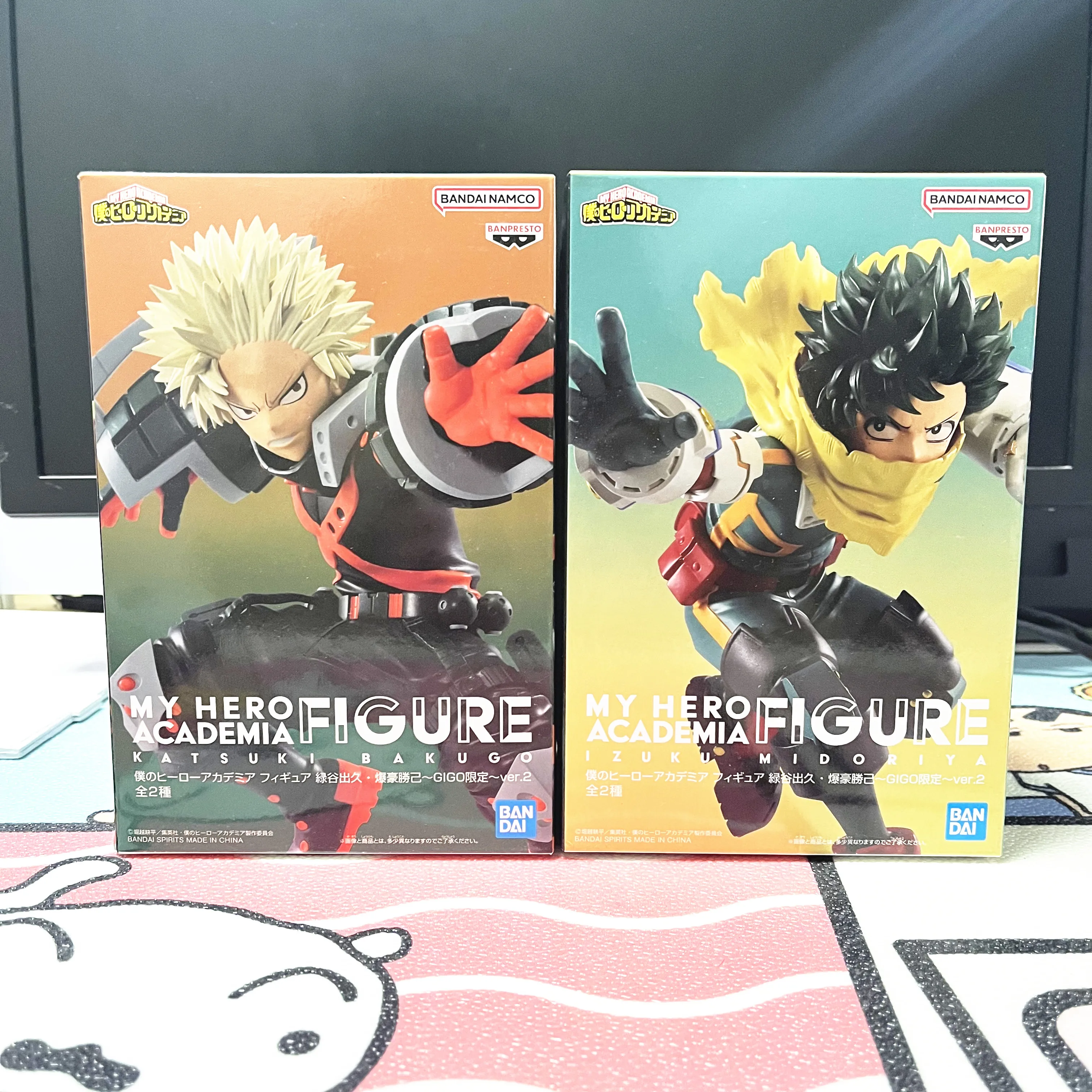 Origina l BANPRESTO My Hero Academia Izuku Midoriya Katsuki Bakugo Deku Gigo Exclusive ver.2 อะนิเมะรูปของเล่น PVC รุ่น Collector