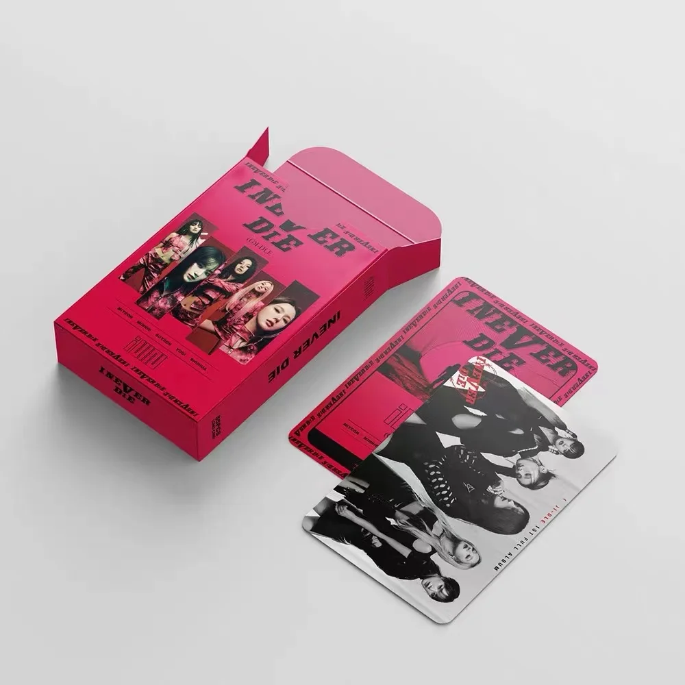 55Pcs/Set Kpop Idol (G) I-DLE Nouvel Album I Never Die Druo Cartes Photocards GIDLE Shuhua MINNIE YUQI HD ht d Cartes Postales GérGift