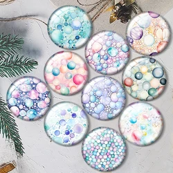 Watercolor bubble pattern 10pcs 12mm/16mm/18mm/25mm Round Photo Glass Cabochon demo flat back Making findings Price: CNY 8.0 /
