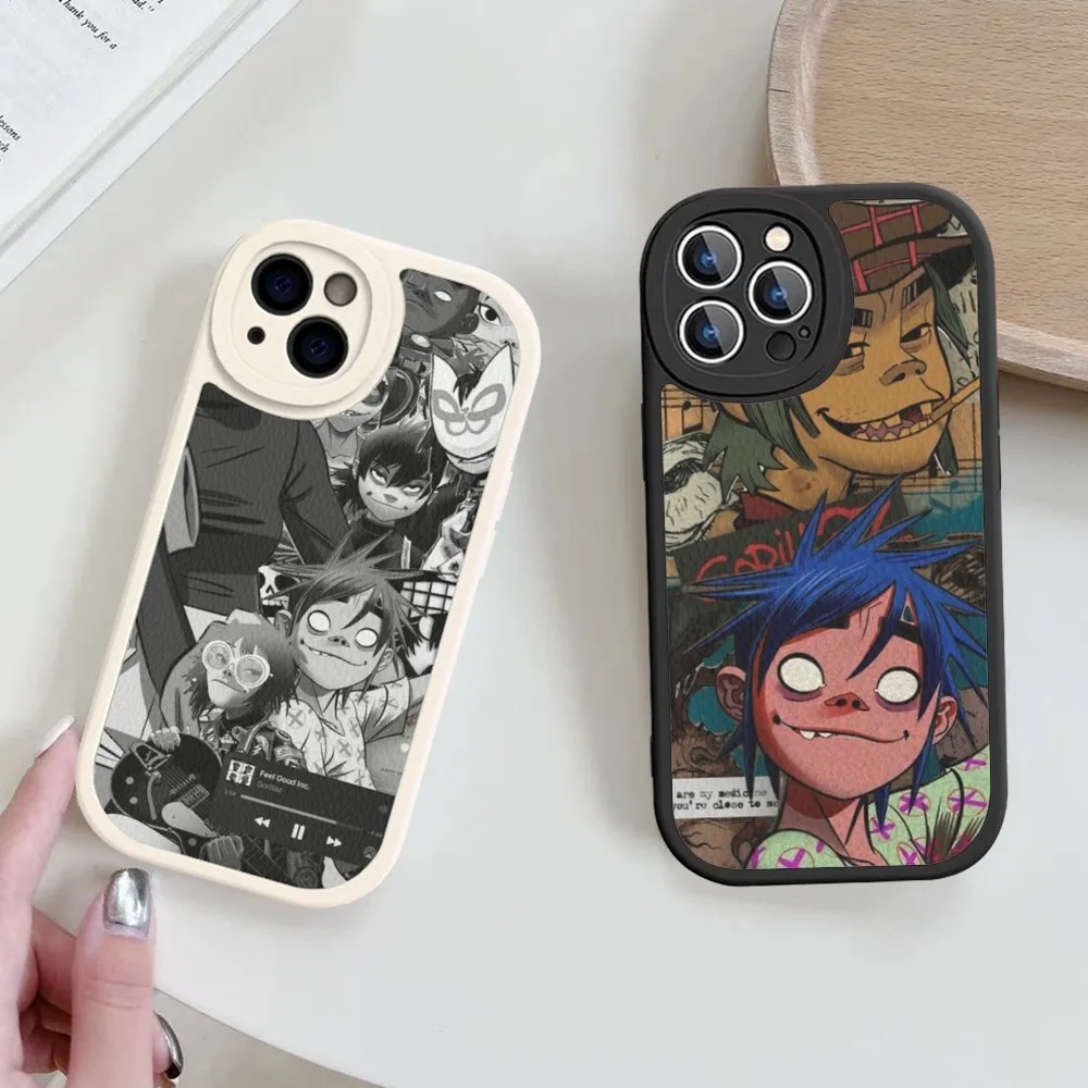 

Gorillaz Cartoon Phone Case Hard Leather For iPhone 14 13 12 Mini 11 14 Pro Max Xs X Xr 7 8 Plus Fundas