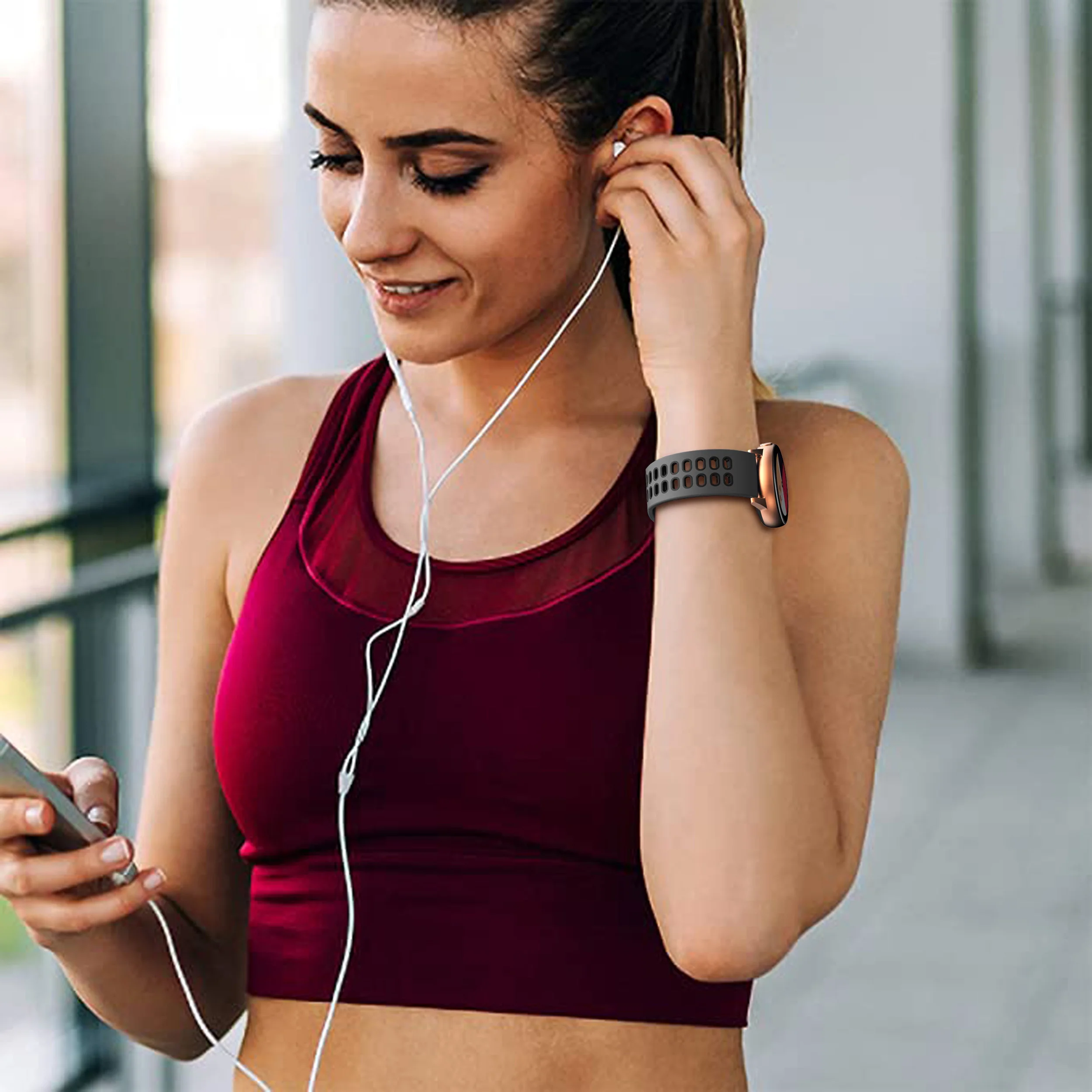 الفرقة ل Garmin نقل الاتجاه الأشرطة Venu 2 زائد الرياضة سيليكون سوار 22 مللي متر 20 مللي متر الساعات Forerunner 645 245 955 حزام Correa