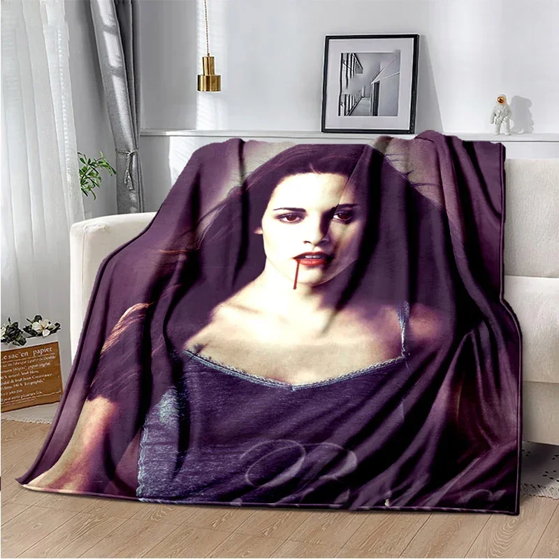 Twilight Bella Blanket Movie Vampire Throw Blanket Soft Lightweight Warm Aestheticism Love Blankets for Bedroom