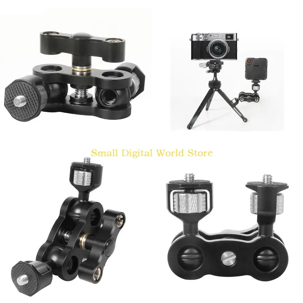 

77UB Camera Articulating Arm Aluminium Alloy Ball Head Arm Mount with 1/4" Screw for Fill Light Monitor Microphone