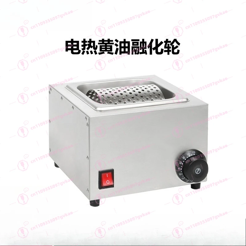 Zantuo Electric Butter Melting Roller, 304/201 Stainless Steel, American Hamburger Tool for Street Vending Hamburger Stalls