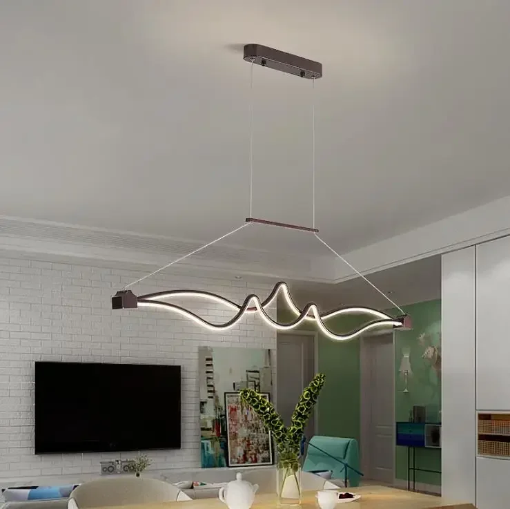 Post modern Pendant Lamp long table bar LED light modern simple creative Entertainment Office dining room bedroom light