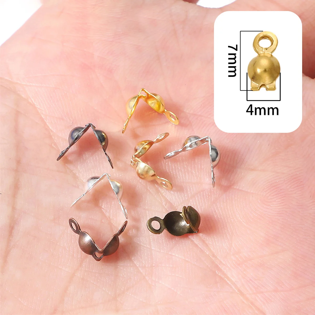 100 قطعة، مقاس 4 × 7 مم، أغطية - مراجعة Jewelry Making Knots For Clasps وسعره