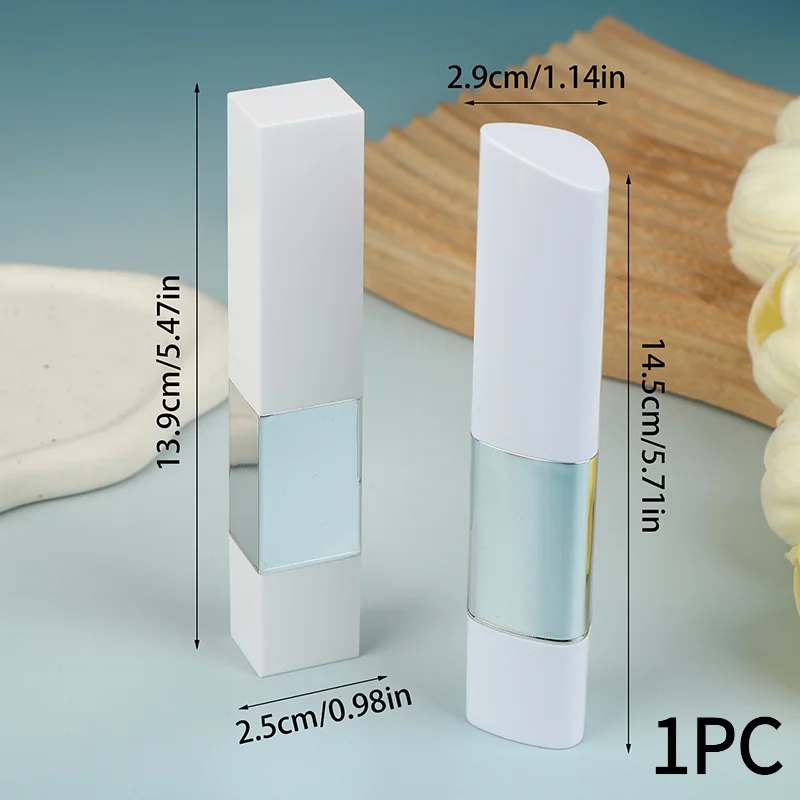 #2IN1 Foundation Stick Empty Ointment Tube Brightens Concealer Stick Repeatable Filling Container Cosmetics Travel Makeup Tool