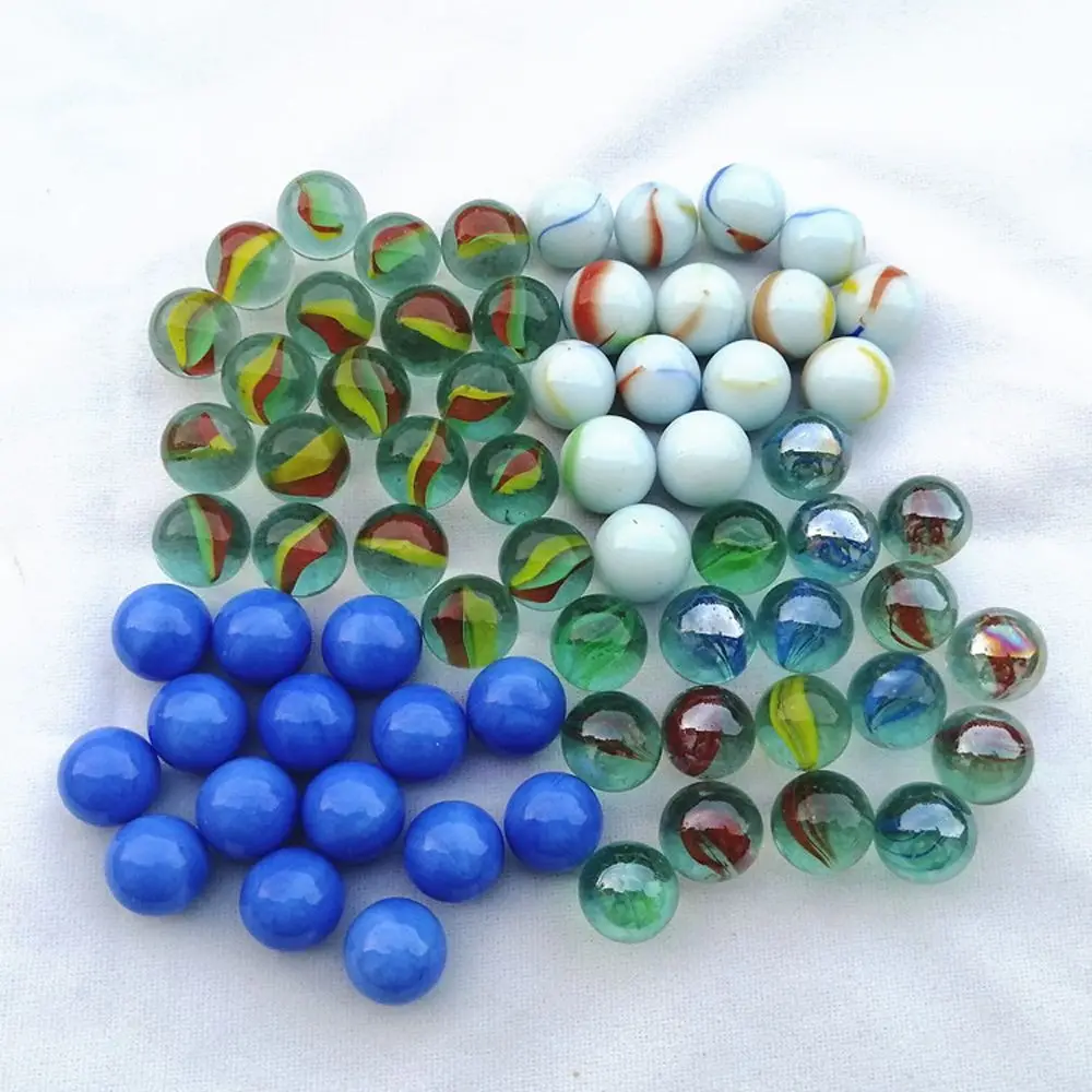 Machine Beads 16MM Glass Ball Pat Toys Round Marble Beads Pinball Machine Glass Ball Solid Marble Glass Beads Glass Marbles