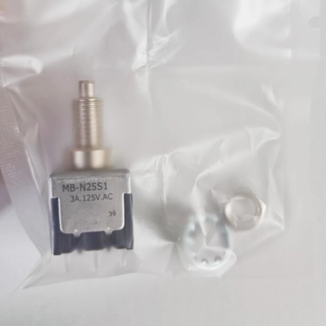 Imagem -02 - Prata Contatos Botão Interruptor Mbn25ss4w01 Mb2011w Spdt Mb2011ld3w01 6a 125vac Novo Pcs por Lote