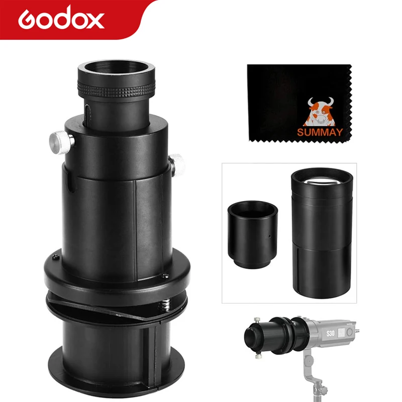 

GODOX S30 Accessories SA-P Projection Attachmentt with SA-01 85mm SA-02 60mm SA-03 150mm Lens for Filmmaking Video Photography